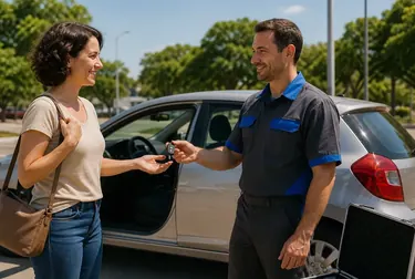 Chaveiro abrindo um carro em Bauru.